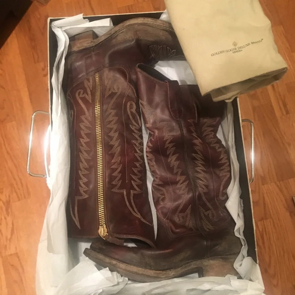 Brand New Golden Goose Cowboy Boots - Picture 6 of 7